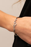 Paparazzi "Cupids Confessions" White Bracelet Paparazzi Jewelry