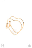 Paparazzi "Harmonious Hearts" Gold Clip On Earrings Paparazzi Jewelry