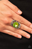 Paparazzi "Galactic Garden" Green Ring Paparazzi Jewelry