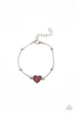 Paparazzi "Heartachingly Adorable" Red Bracelet Paparazzi Jewelry