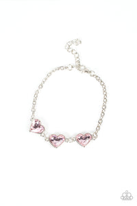 Paparazzi "Little Heartbreaker" Pink Bracelet Paparazzi Jewelry