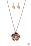 Paparazzi "Homegrown Glamour" Copper Necklace & Earring Set Paparazzi Jewelry