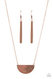 Paparazzi "Cool, PALM, and Collected" Copper Necklace & Earring Set Paparazzi Jewelry