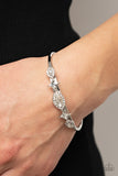 Paparazzi "Disarming Dazzle" White Bracelet Paparazzi Jewelry