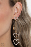 Paparazzi "Falling In Love" Gold Post Earrings Paparazzi Jewelry