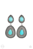 Paparazzi "Country Soul" Blue Clip On Earrings Paparazzi Jewelry