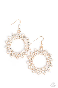 Paparazzi "Combustible Couture" Gold Earrings Paparazzi Jewelry