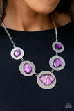 Paparazzi "Raw Charisma" Purple Necklace & Earring Set Paparazzi Jewelry