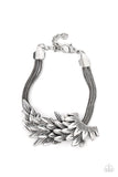 Paparazzi "BOA and Arrow" Silver Bracelet Paparazzi Jewelry