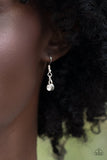 Paparazzi "Limelight Luxury" White EMP Exclusive Necklace & Earring Set Paparazzi Jewelry