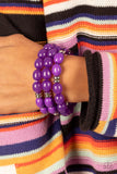 Paparazzi "Coastal Coastin" Purple Bracelet Paparazzi Jewelry