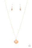 Paparazzi "Lovestruck Shimmer" Gold Necklace & Earring Set Paparazzi Jewelry
