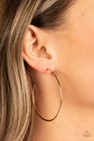 Paparazzi "Can I Get A HOOP HOOP" Gold Post Earrings Paparazzi Jewelry