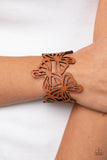 Paparazzi "Butterfly Breeze" Brown Wrap Bracelet Paparazzi Jewelry