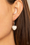Paparazzi "Wholeheartedly Whimsical" White Necklace & Earring Set Paparazzi Jewelry