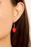 Paparazzi "Wholeheartedly Whimsical" Red Necklace & Earring Set Paparazzi Jewelry