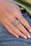 Paparazzi "Scattered Sensation" White EXCLUSIVE Ring Paparazzi Jewelry