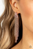 Paparazzi "Overnight Sensation" Copper Post Earrings Paparazzi Jewelry