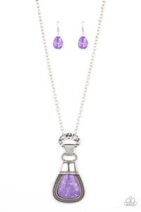 Paparazzi "Rodeo Royale" Purple Necklace & Earring Set Paparazzi Jewelry