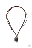Paparazzi "On the Lookout" Brown Urban Unisex Necklace Paparazzi Jewelry