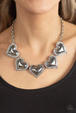 Paparazzi "Kindred Hearts" White Necklace & Earring Set Paparazzi Jewelry