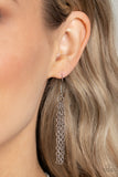 Paparazzi "Monarch Meadow" Silver Necklace & Earring Set Paparazzi Jewelry