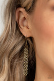 Paparazzi "Monarch Meadow" Brass Necklace & Earring Set Paparazzi Jewelry