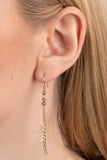 Paparazzi "Impressively Icy" Gold Necklace & Earring Set Paparazzi Jewelry