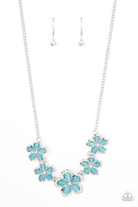 Paparazzi "Garden Daydream" Blue Necklace & Earring Set Paparazzi Jewelry