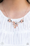 Paparazzi "Completely Captivated" Rose Gold Necklace & Earring Set Paparazzi Jewelry