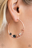 Paparazzi "Attractive Allure" Rose Gold Fashion Fix Post Earrings Paparazzi Jewelry