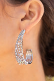 Paparazzi "Cold As Ice" White EXCLUSIVE Earrings Paparazzi Jewelry