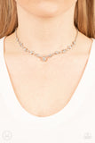 Paparazzi "Regal Rebel" White Choker Necklace & Earring Set Paparazzi Jewelry