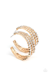 Paparazzi "Cosmopolitan Cool" Gold Post Earrings Paparazzi Jewelry
