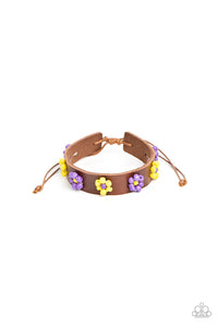 Paparazzi "Flowery Frontier" Purple Wrap Bracelet Paparazzi Jewelry