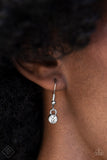Paparazzi "Upper Echelon" FASHION FIX White Necklace & Earring Set Paparazzi Jewelry