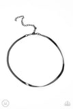Paparazzi "In No Time Flat" Black Choker Necklace & Earring Set Paparazzi Jewelry