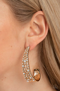 Paparazzi "Cold as Ice" Gold Earrings Paparazzi Jewelry