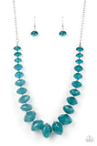 Paparazzi "Happy-GLOW-Lucky" Blue Necklace & Earring Set Paparazzi Jewelry