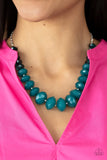 Paparazzi "Happy-GLOW-Lucky" Blue Necklace & Earring Set Paparazzi Jewelry