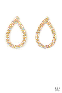 Paparazzi "Diva Dust" Gold Post Earrings Paparazzi Jewelry