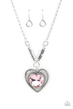 Paparazzi "Heart Full of Fabulous" Pink Necklace & Earring Set Paparazzi Jewelry
