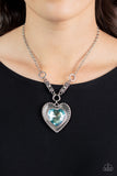 Paparazzi "Heart Full of Fabulous" Blue Necklace & Earring Set Paparazzi Jewelry
