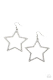 Paparazzi "Supernova Sparkle" White Earrings Paparazzi Jewelry