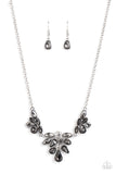 Paparazzi "Completely Captivated" Silver Necklace & Earring Set Paparazzi Jewelry