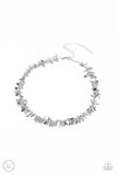 Paparazzi "Surreal Shimmer" Silver Choker Necklace & Earring Set Paparazzi Jewelry