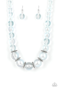 Paparazzi "Marina Mirage" Blue Necklace & Earring Set Paparazzi Jewelry