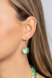 Paparazzi "Marina Mirage" Green Necklace & Earring Set Paparazzi Jewelry