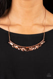 Paparazzi "The Only SMOKE-SHOW In Town" Copper Necklace & Earring Set Paparazzi Jewelry
