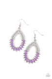 Paparazzi "Lucid Luster" Purple Earrings Paparazzi Jewelry